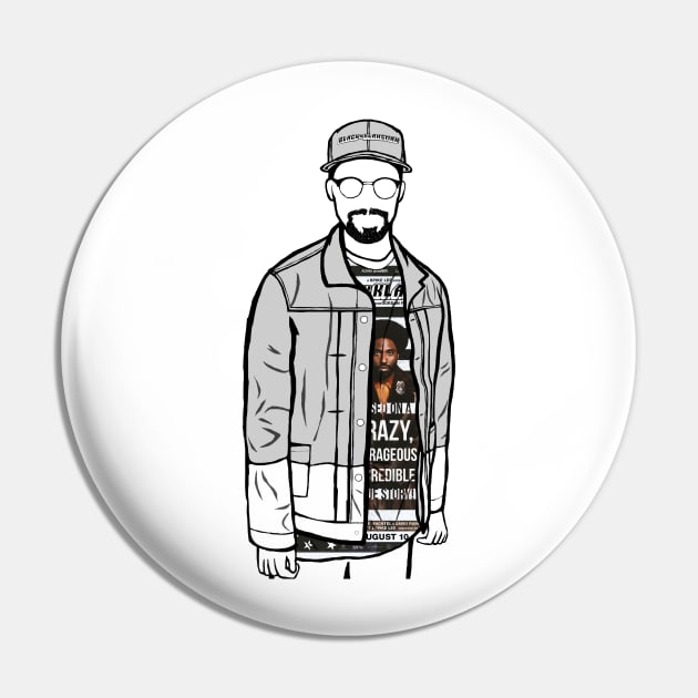 Spike Lee (Blackkklansman) Portrait Pin by Youre-So-Punny