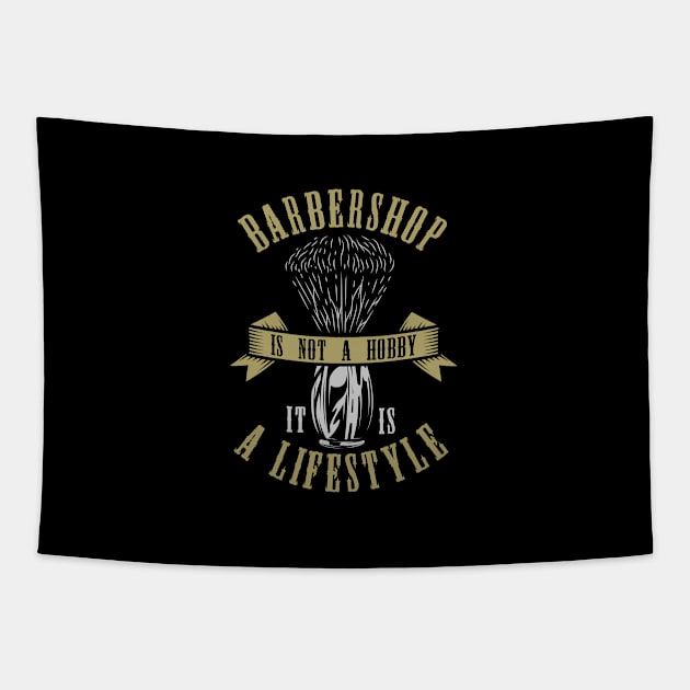 Barbershop Lifestyle Tapestry by JabsCreative