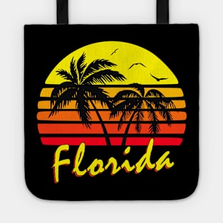 Florida Retro Sunset Tote