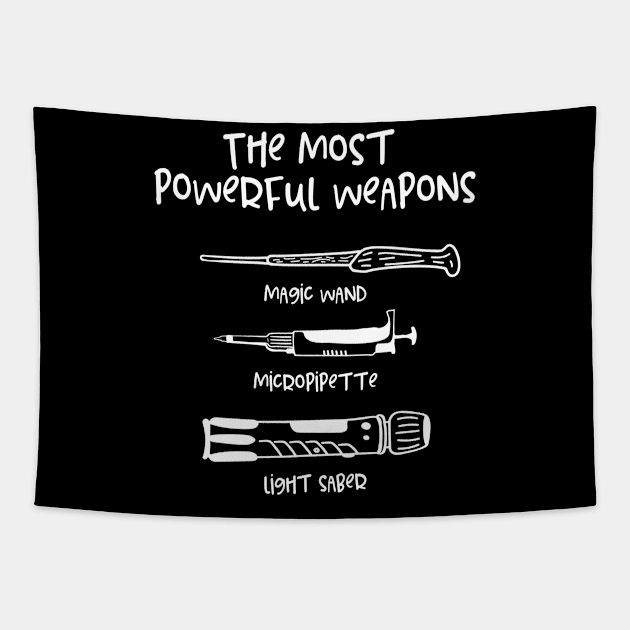 Pipette Weapons Biochemistry Microbiology Biology Tapestry by merchmafia