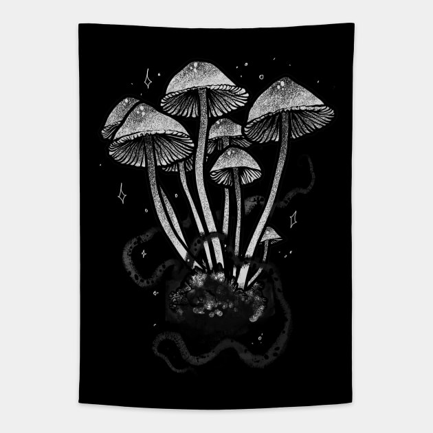 shrooms Tapestry by sederearts