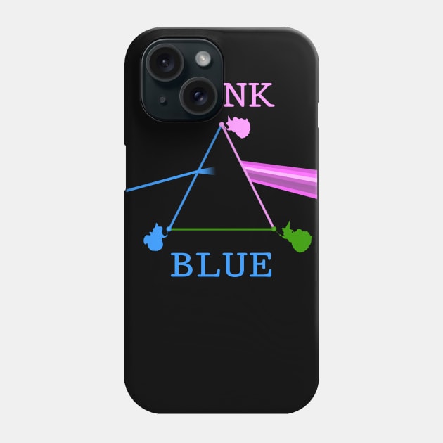 PINK BLUE - Dark Side of the Magic Phone Case by Couplethatgeekstogether