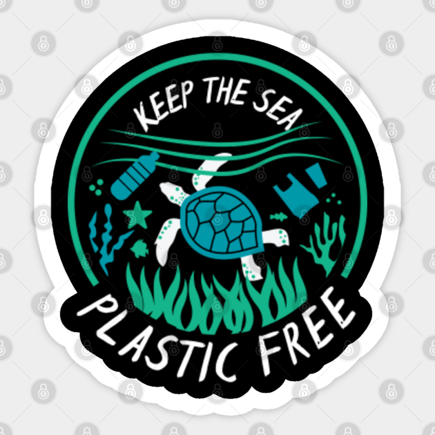 budget overraskelse fængsel Environmentalist Nature Lovers Gift Clean Ocean - Plastic Ocean - Sticker |  TeePublic