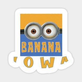 MINION BANANA USA IOWA Magnet