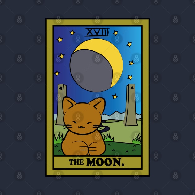 TAROT CARDS | THE MOON. | CAT by Byntar