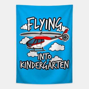 Helicopter, Flying Into Kindergarten, First Day Of School Tapestry