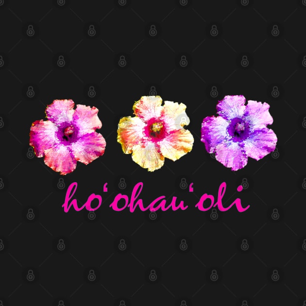 Give Joy - Hawaiian Aloha Hibiscus Design - Hawaiian Language by Organicgal Graphics