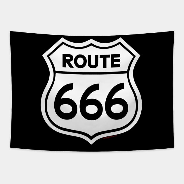 Route 666 - Highway to Hell Tapestry by RainingSpiders
