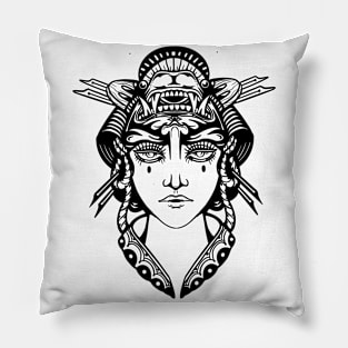 Geisha by Digent.ink Pillow