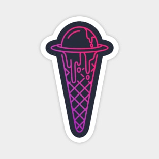 Ufo Ice Cream Magnet