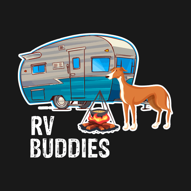 Greyhound Dog Rv Buddies Pet Lovers Funny Camping Camper by franzaled