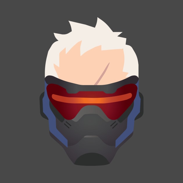 Minimalist Soldier 76 by hiwattart