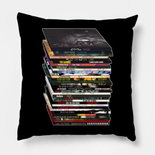 Goth Music CD/Vinyl Stack Pillow