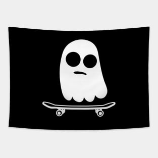 Skateboarding Ghost Tapestry