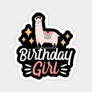 Birthday Girl Starry Lamma Party Gift Magnet