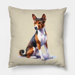 Basenji Watercolor - Beautiful Dog Pillow