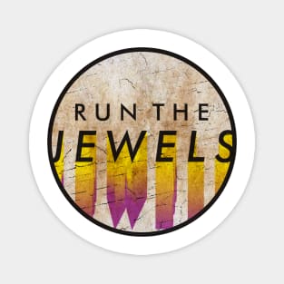 Run the Jewels - VINTAGE YELLOW CIRCLE Magnet