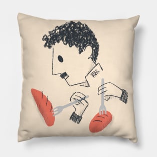 Charles Chaplin Forks and bread dance Pillow