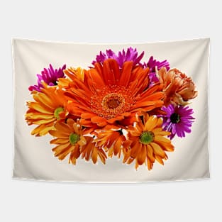 Daisies - Mixed Bouquet With Gerbera Daisy and Mums Tapestry