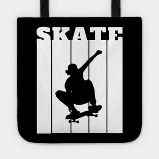 Silhouette Serenity: Shadow of a Skater Tote