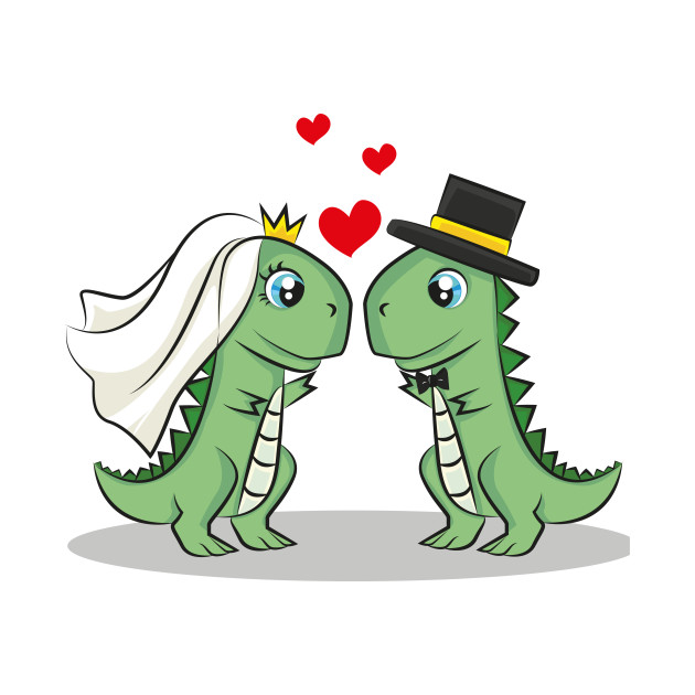 Disover Dino wedding - Dino Wedding - T-Shirt