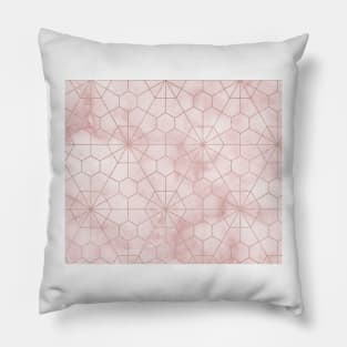 Mademoiselle pink marble Pillow