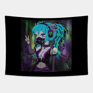 Cyber Goth Hatsune Miku Tapestry