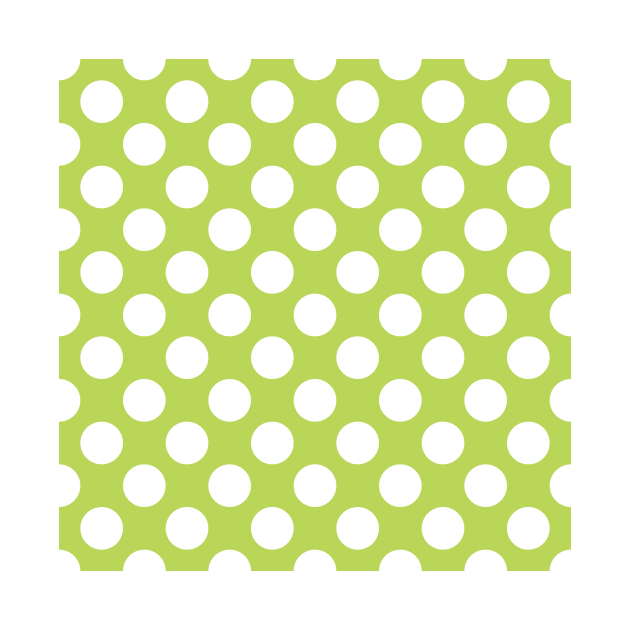 Green Polka Dots, Polka Dot Pattern, Dots, Dotted by Jelena Dunčević