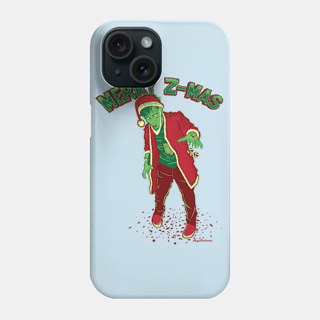 Merry Z-Mas Phone Case by kgullholmen