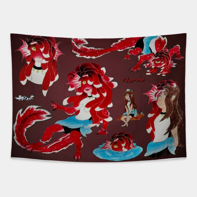 Nerine - Sea Monster Tapestry by Lycoris ArtSpark