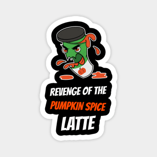 Halloween Pumpkin Spice Latte Monster Magnet