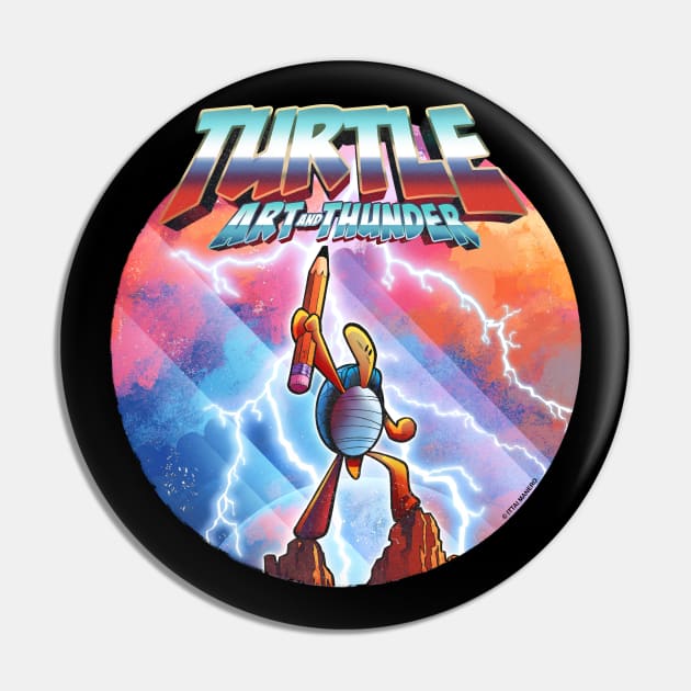 Turtle: Art and Thunder Pin by Ittai Manero