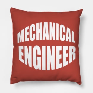 Mechanical engineer Typography Pillow