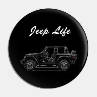 Jeep Life Side View Pin