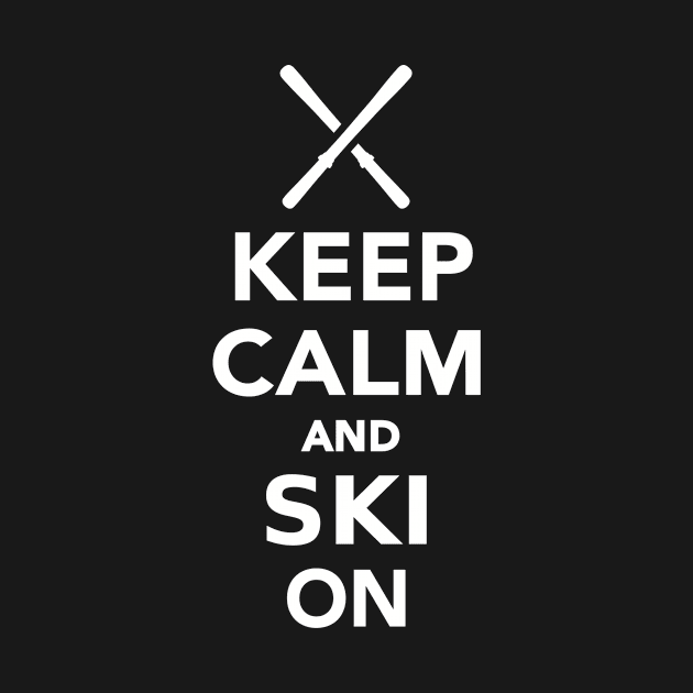 Keep calm and Ski on by Designzz