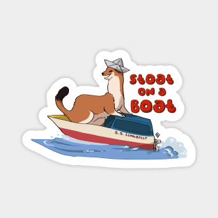 Stoat on a boat Magnet