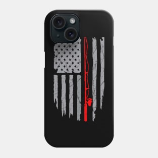 Fishing American Flag Phone Case