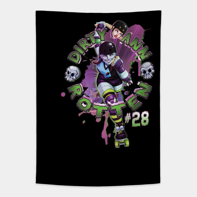 DIRTY ANN ROTTEN Tapestry by SCRG