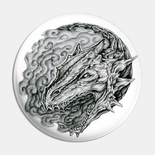 Dragon Smoke Circle Pin