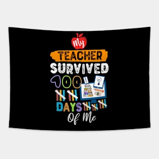 My Teacher Survived 100 Days Of Me Tapestry