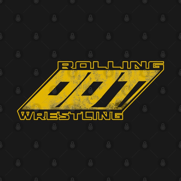 Rolling DDT Wrestling Logo (Yellow) by Broaxium