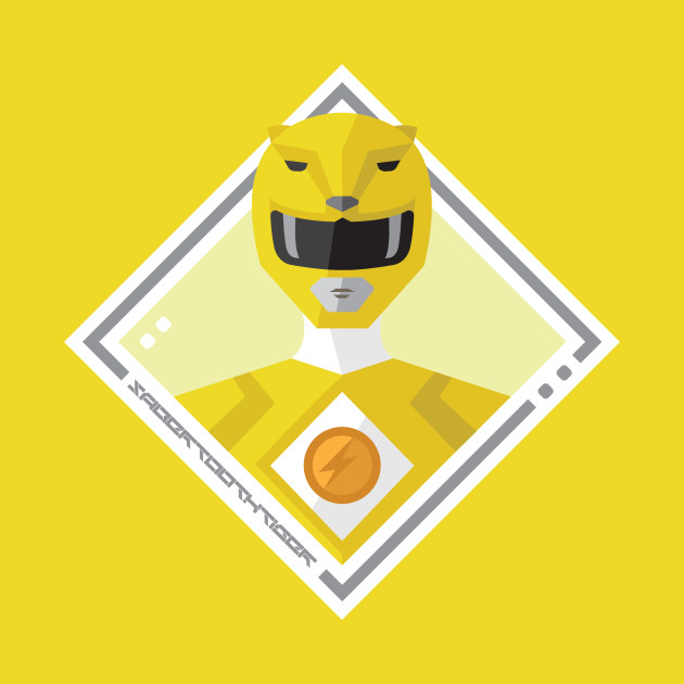 Yellow Saber-tooth Tiger Ranger - Mighty Morphin Power Rangers - Phone Case