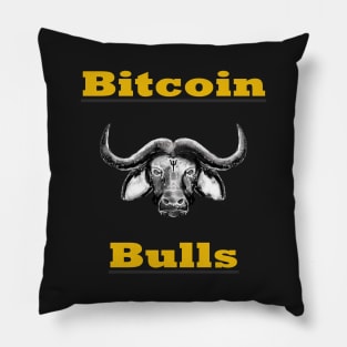 Bitcoin Bull Cryptocurrency Bull Run Pillow