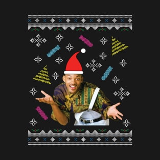 Fresh Prince Of Bel Air Will Smith Christmas Knit Pattern T-Shirt