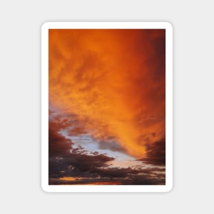 autumn sunset sky Magnet