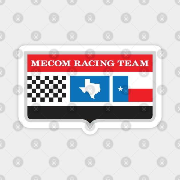 Mecom Racing Team vintage logo - silver frame Magnet by retropetrol