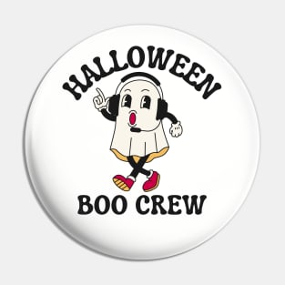 Funny Halloween Dispatcher Boo Crew Pin