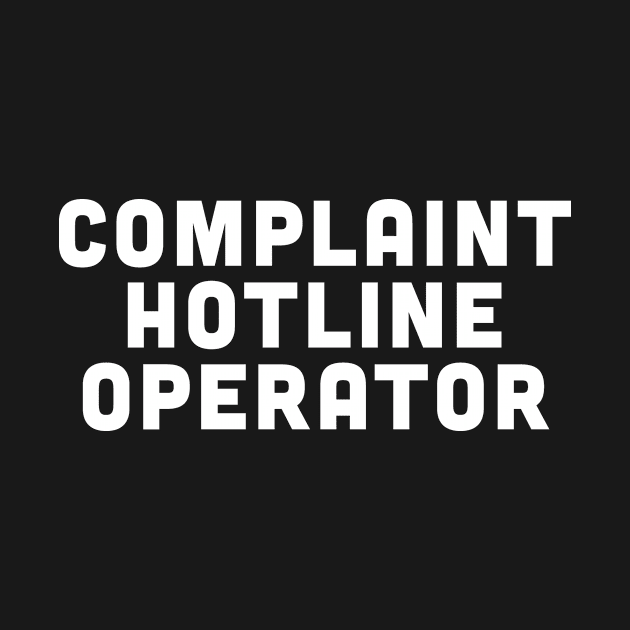 Complaint Hotline Operator by livania