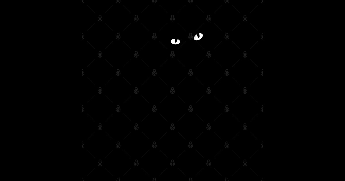 Black Cat Meme Cursed Cats - Black Cat - Sticker | TeePublic