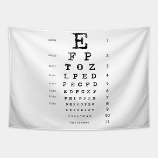 Eye Chart Diagram Tapestry